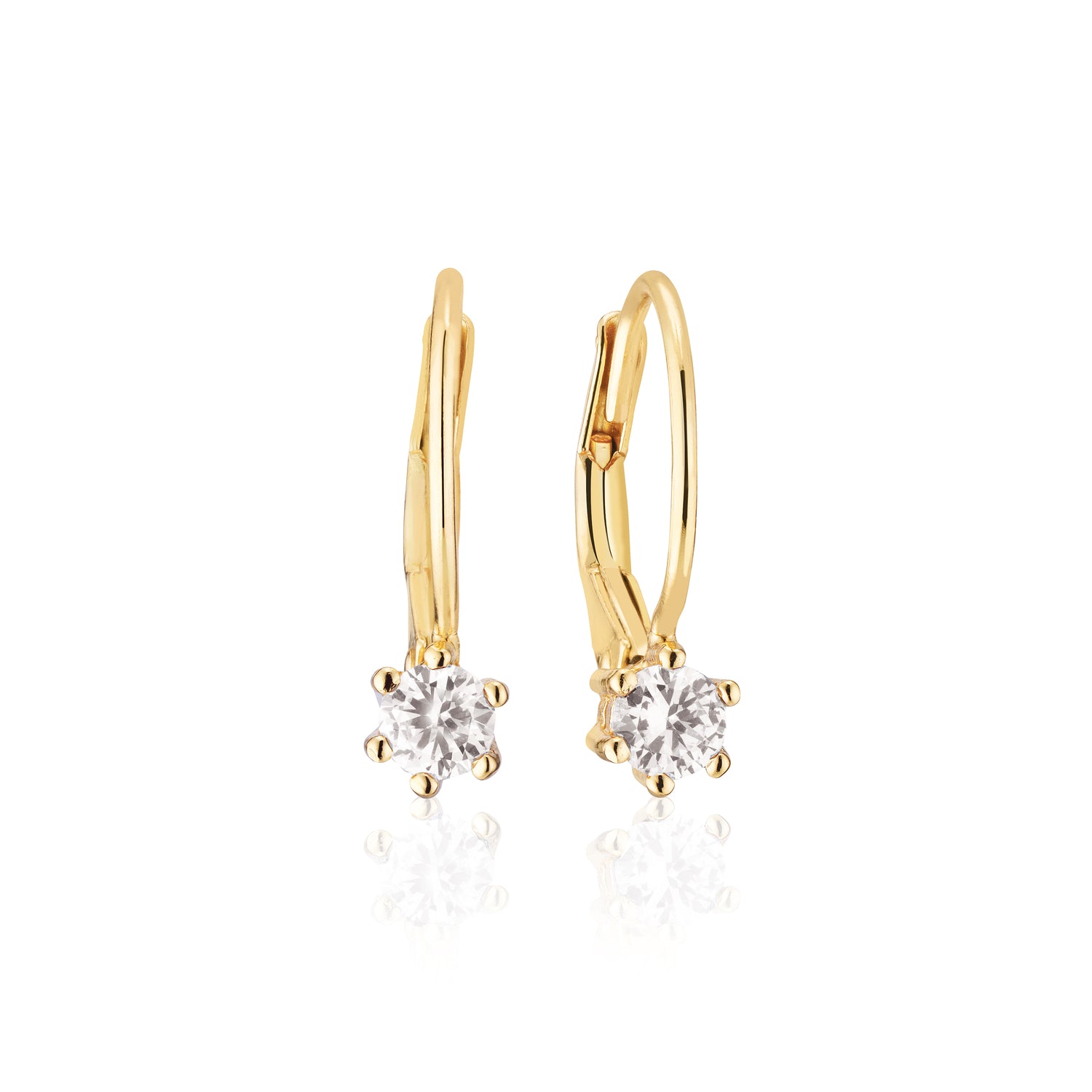 18K gold plated | White