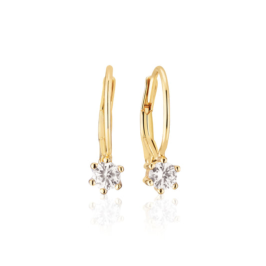 18K gold plated | White