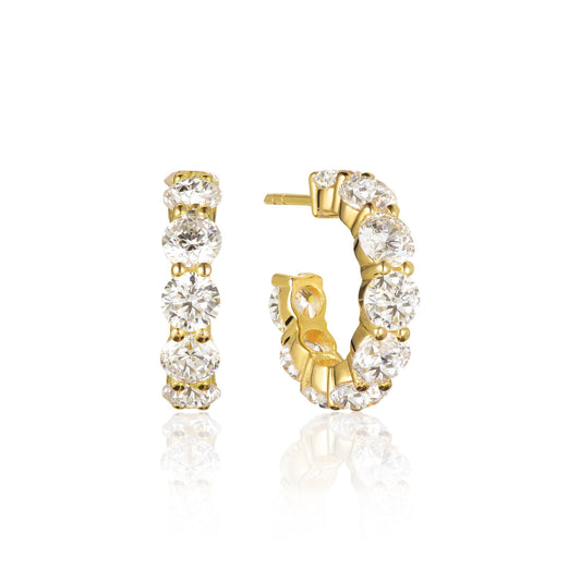 18K gold plated | White
