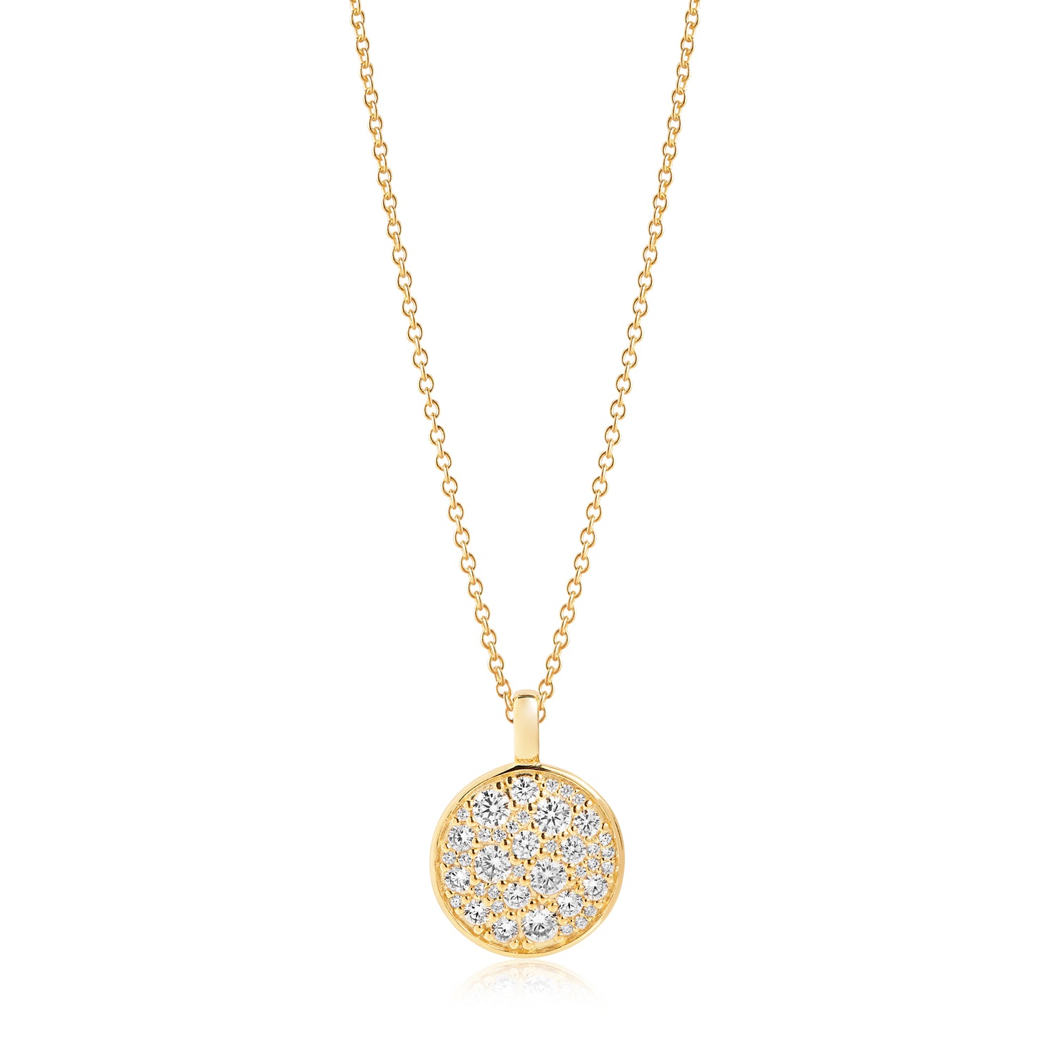 18K gold plated | White