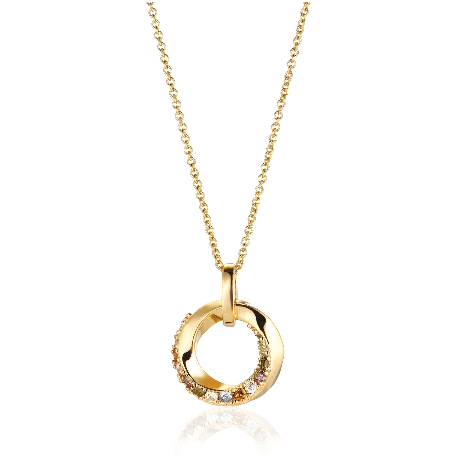 18K gold plated | Rainbow