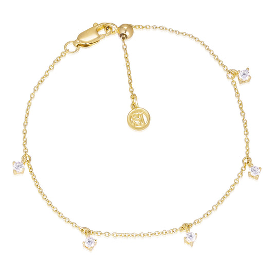 18K gold plated | White