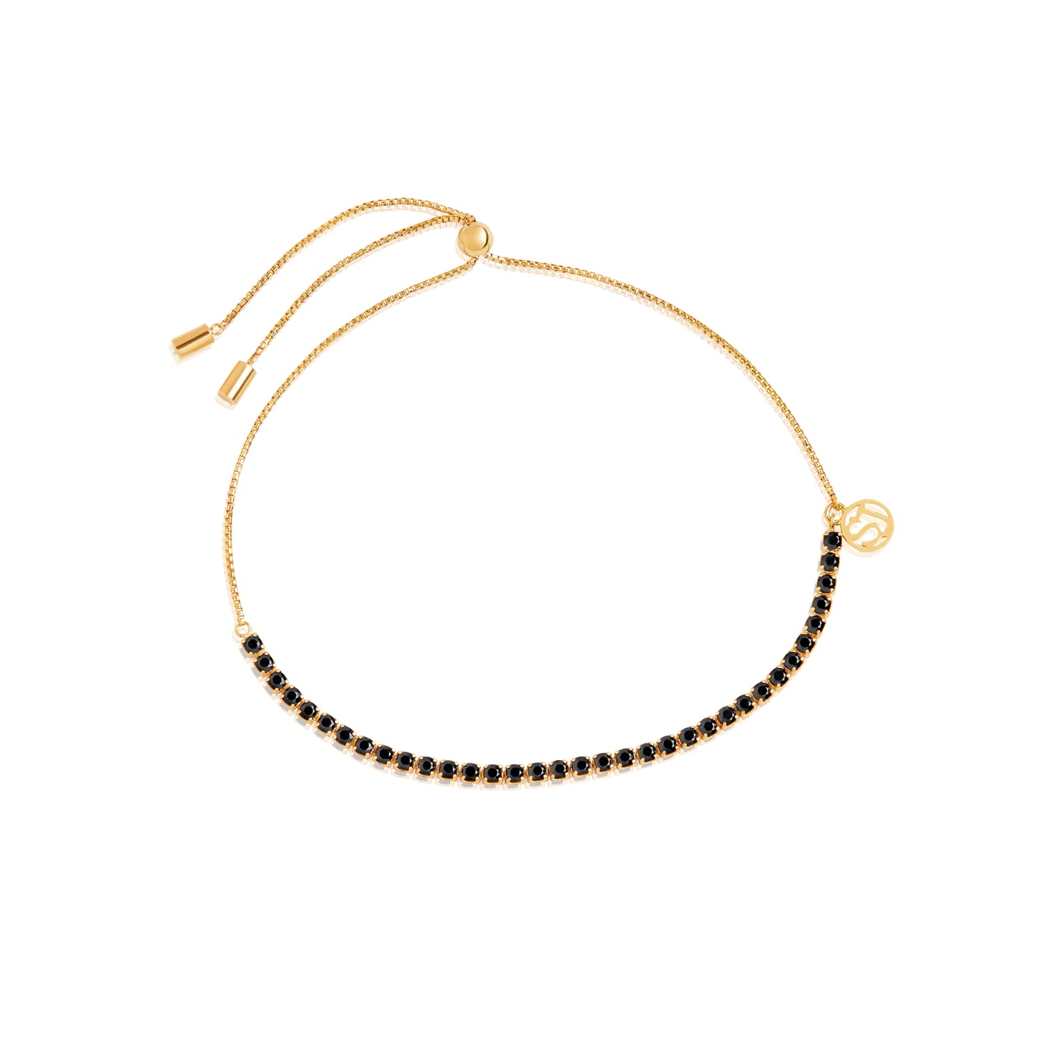 18K gold plated | Black