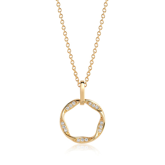 18K gold plated | White