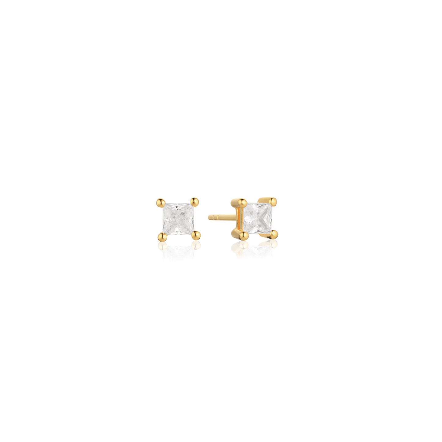 18K gold plated | White