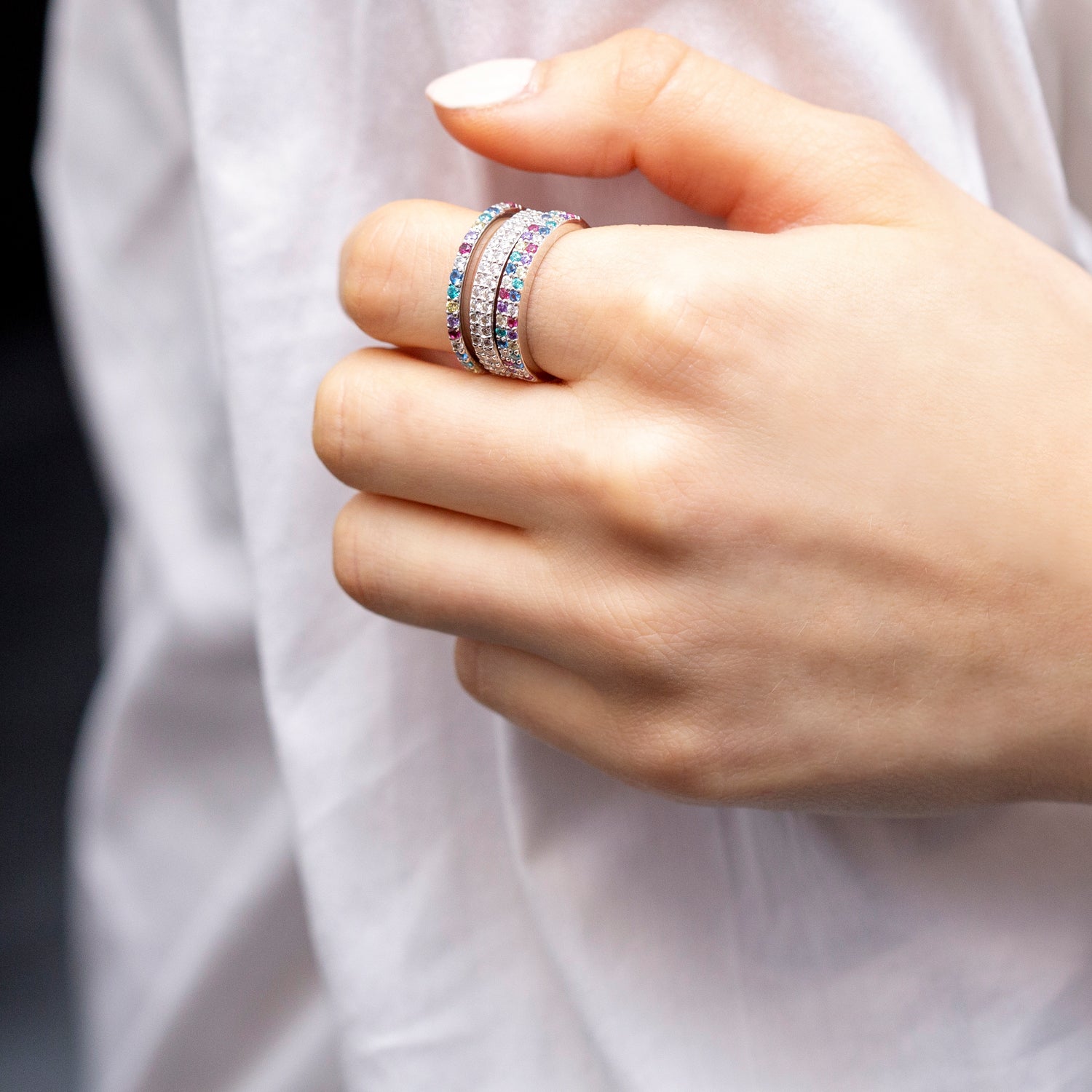 925 Sterling silver | White | 52