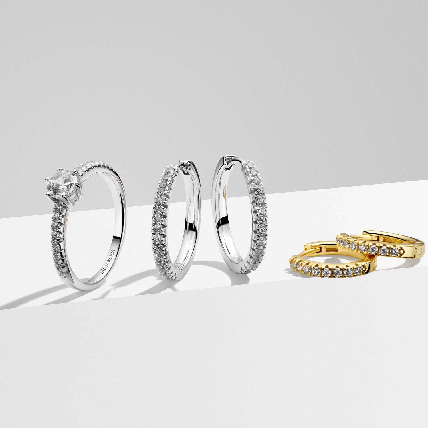 18K gold plated | White | 58, 18K gold plated | White | 56, 18K gold plated | White | 54, 18K gold plated | White | 52