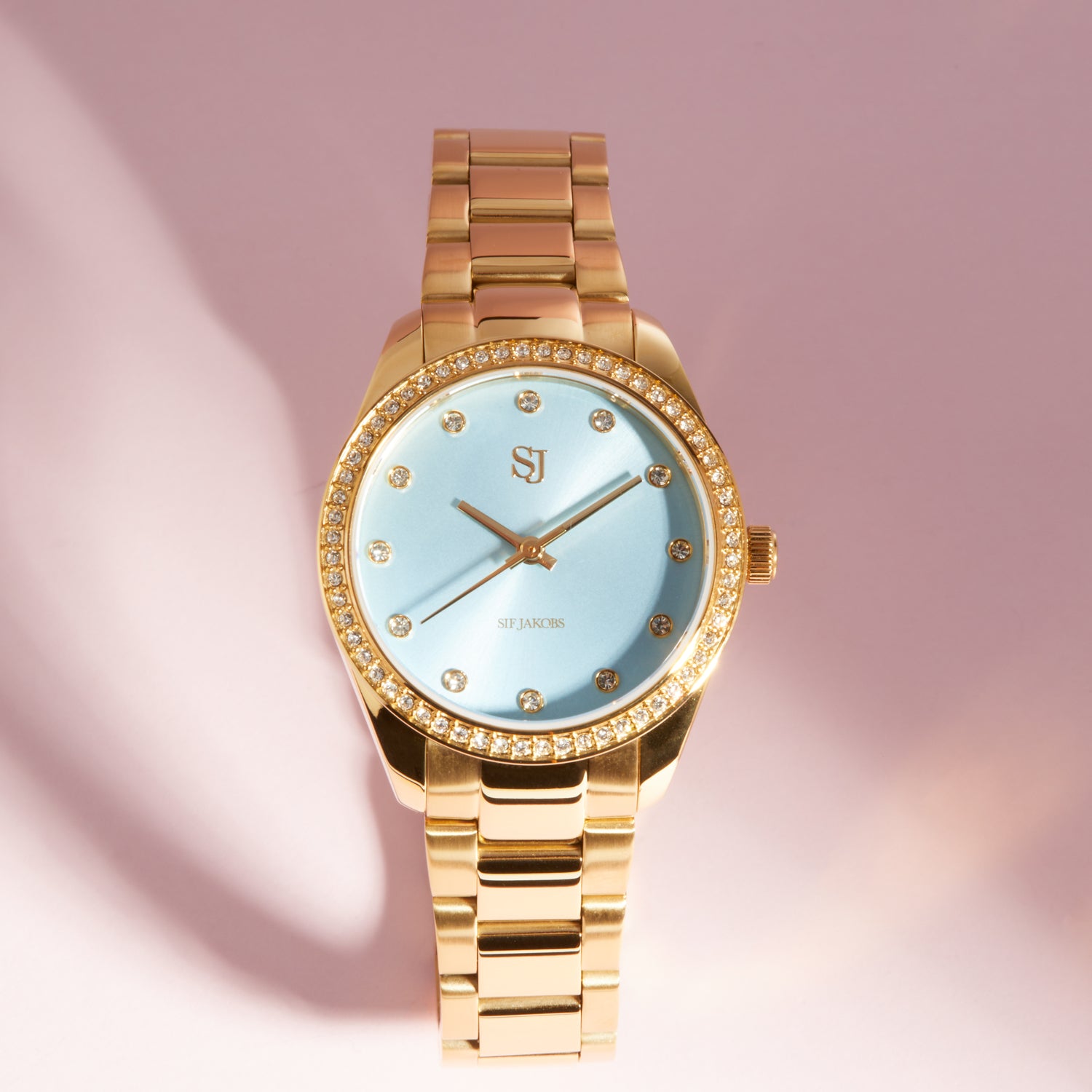 Stainless steel gold | Blue dial